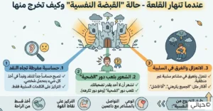 شخصية القائد ENTJ - هل أنت عبقري استراتيجي أم ديكتاتور؟ 3 رجل منهك يضع رأسه بين يديه يعاني من الانهيار النفسي وضغوط العمل الشديدة