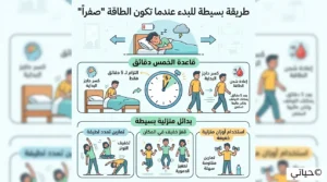 شخص يجلس على حافة السرير يحدق في حذائه الرياضي ومتردد في النهوض بسبب وهن طاقته النفسية