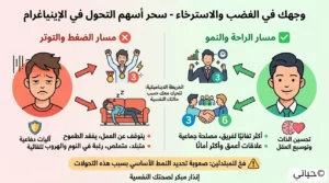 اختبار انياجرام - السر الصادم الذي يخبئه عقلك! 3 مخطط دائري يوضح أسهم التحول في الإينياجرام وكيف تتغير سلوكياتنا بشكل جذري في أوقات الضغط والراحة النفسية